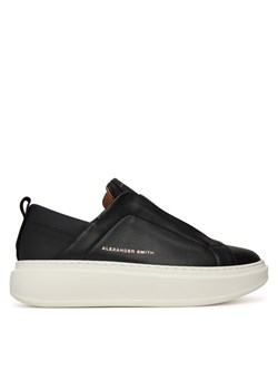 Alexander Smith Sneakersy Wembley Slip-On-ASBCWLW Czarny ze sklepu MODIVO w kategorii Buty sportowe damskie - zdjęcie 185353778