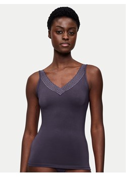 Triumph Top Feel Of Modal 10221637 Szary Slim Fit ze sklepu MODIVO w kategorii Piżamy damskie - zdjęcie 185353785