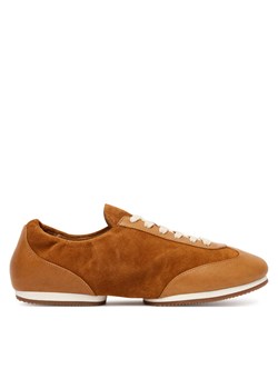Polo Ralph Lauren Sneakersy Pony 804972893001 Brązowy ze sklepu MODIVO w kategorii Buty sportowe damskie - zdjęcie 185353816