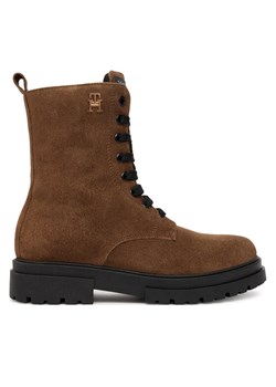 Tommy Hilfiger Trapery Lace-Up Bootie T4A5-34024-1429 Brązowy ze sklepu MODIVO w kategorii Buty zimowe dziecięce - zdjęcie 185353849