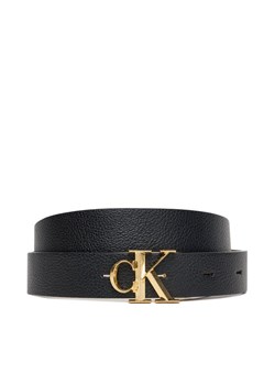 Calvin Klein Pasek Damski Facet Ck Buckle 25Mm Pebble Rev/ LV04F7044G Czarny ze sklepu MODIVO w kategorii Paski damskie - zdjęcie 185353969