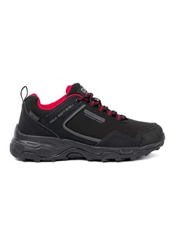 Buty trekkingowe damskie DK waterproof czarno czerwone czarne ze sklepu ButyModne.pl w kategorii Buty trekkingowe damskie - zdjęcie 185355289