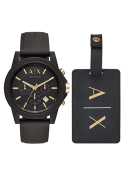 Zegarek Armani Exchange Outerbanks AX7105 Czarny ze sklepu eobuwie.pl w kategorii Zegarki - zdjęcie 185356645