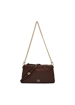 Pinko Skórzana torebka na ramię DOUBLE MINI ze sklepu Gomez Fashion Store w kategorii Listonoszki - zdjęcie 185356806