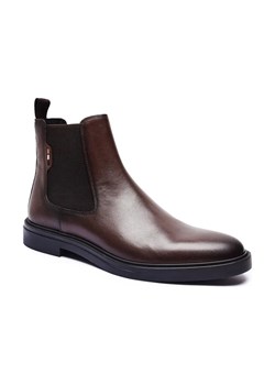 BOSS BLACK Skórzane sztyblety Calev_Cheb_ltfb ze sklepu Gomez Fashion Store w kategorii Buty zimowe męskie - zdjęcie 185356837