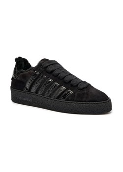 Dsquared2 Skórzane sneakersy shearling | z dodatkiem wełny ze sklepu Gomez Fashion Store w kategorii Buty sportowe męskie - zdjęcie 185356849