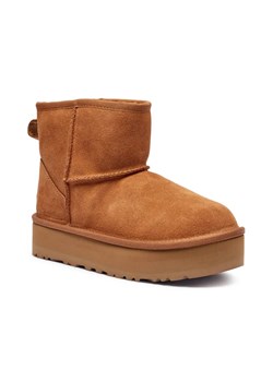 UGG Skórzane śniegowce CLASSIC MINI PLATFORM | z dodatkiem wełny ze sklepu Gomez Fashion Store w kategorii Buty zimowe dziecięce - zdjęcie 185356915