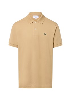 Lacoste Męska koszulka polo Mężczyźni Bawełna beżowy jednolity ze sklepu vangraaf w kategorii T-shirty męskie - zdjęcie 185362687
