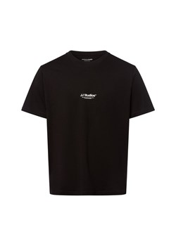 Jack & Jones Koszulka męska - JJEsoho Mężczyźni Bawełna czarny jednolity ze sklepu vangraaf w kategorii T-shirty męskie - zdjęcie 185362709