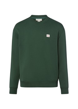 Calvin Klein Jeans Bluza Herrem Mężczyźni Bawełna jodłowy jednolity ze sklepu vangraaf w kategorii Bluzy męskie - zdjęcie 185362725