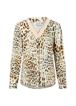 Emily van den Bergh Bluzka damska Kobiety wiskoza beżowy wzorzysty ze sklepu vangraaf w kategorii Bluzki damskie - zdjęcie 185362737