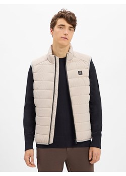 Marc O'Polo Pikowana kamizelka męska Mężczyźni kitt jednolity ze sklepu vangraaf w kategorii Kamizelki męskie - zdjęcie 185362776