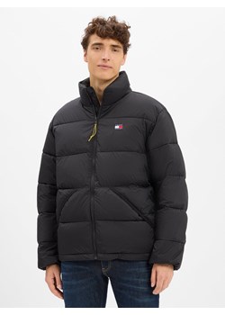 Tommy Jeans Pikowana kurtka męska Mężczyźni czarny jednolity ze sklepu vangraaf w kategorii Kurtki męskie - zdjęcie 185362788