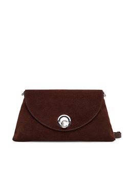 Torebka Coccinelle Toc Coccinellenikla Suede Bim E1 TOC 12 01 01 Brązowy ze sklepu eobuwie.pl w kategorii Listonoszki - zdjęcie 185363977