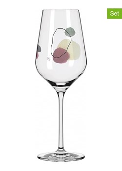 RITZENHOFF Kieliszki (2 szt.) ze wzorem do białego wina - 380 ml ze sklepu Limango Polska w kategorii Naczynia - zdjęcie 185364557