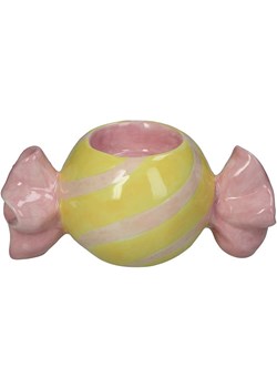 Kersten Świecznik &quot;Candy&quot; w kolorze jasnoróżowo-żółtym - 15 x 9 x 7 cm ze sklepu Limango Polska w kategorii Świeczniki - zdjęcie 185364915