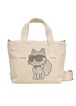 Torebka KARL LAGERFELD A3W50115 Écru ze sklepu eobuwie.pl w kategorii Torby Shopper bag - zdjęcie 185365117