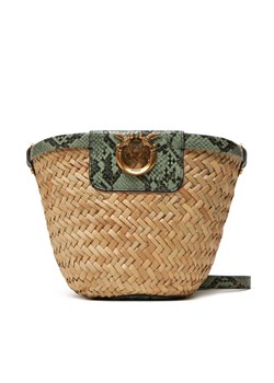 Torebka PINKO Love Summer Bucket PE 25 PLTT 103325 A2GO Beżowy ze sklepu eobuwie.pl w kategorii Listonoszki - zdjęcie 185365159
