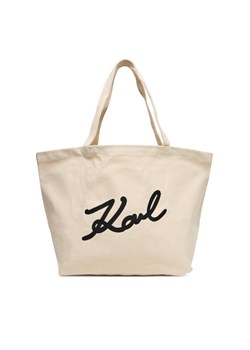 KARL LAGERFELD Torebka A3W50108 Écru ze sklepu MODIVO w kategorii Torby Shopper bag - zdjęcie 185365335