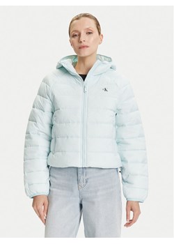 Calvin Klein Jeans Kurtka przejściowa LV047C510G Błękitny Regular Fit ze sklepu MODIVO w kategorii Kurtki damskie - zdjęcie 185365378