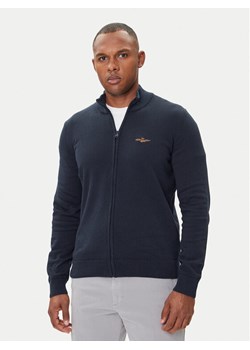 Aeronautica Militare Kardigan 252MA1580UL00506 Granatowy Regular Fit ze sklepu MODIVO w kategorii Swetry męskie - zdjęcie 185366406