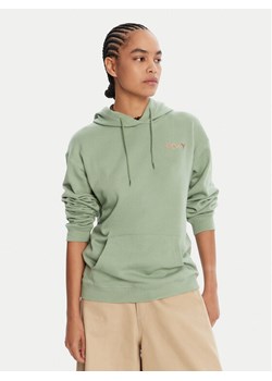 Roxy Bluza ERJFT04996 Zielony Regular Fit ze sklepu MODIVO w kategorii Bluzy damskie - zdjęcie 185366428
