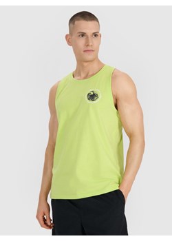 Męski top oversize 4F 4FWSS25TSLEM122 - zielony ze sklepu Sportstylestory.com w kategorii T-shirty męskie - zdjęcie 185368085
