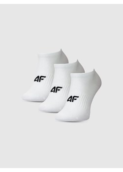 Dziewczęce skarpetki (3-pack) 4F 4FJWMM00USOCF496 - białe ze sklepu Sportstylestory.com w kategorii Skarpetki dziecięce - zdjęcie 185368185