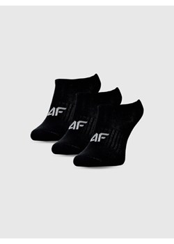 Dziewczęce skarpetki (3-pack) 4F 4FJWMM00USOCF496 - czarne ze sklepu Sportstylestory.com w kategorii Skarpetki dziecięce - zdjęcie 185368187