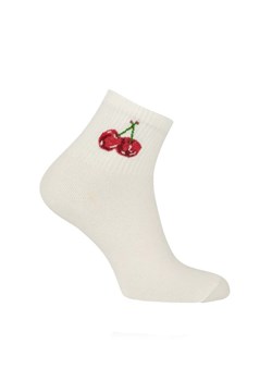 Skarpetki damskie ecru S181Z Wisienka, Kolor ecru, Rozmiar 39-41, Italian Fashion ze sklepu Primodo w kategorii Skarpetki damskie - zdjęcie 185368977
