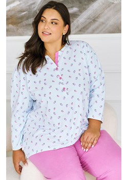 Piżama damska plus size Yolanda 3462, Kolor błękitno-różowy, Rozmiar 3XL, Taro ze sklepu Intymna w kategorii Piżamy damskie - zdjęcie 185369599