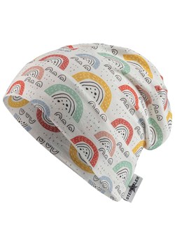 Sterntaler Czapka beanie &quot;Rainbow&quot; w kolorze białym ze wzorem ze sklepu Limango Polska w kategorii Czapki dziecięce - zdjęcie 185371006