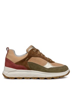 Sneakersy Geox D Spherica 4X4 B Abx D3626D 00022 CB3A8 Brązowy ze sklepu eobuwie.pl w kategorii Buty sportowe damskie - zdjęcie 185371166