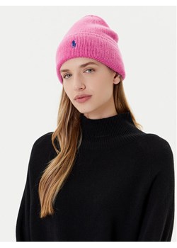 Czapka Polo Ralph Lauren 455954355011 Różowy ze sklepu eobuwie.pl w kategorii Czapki zimowe damskie - zdjęcie 185371189