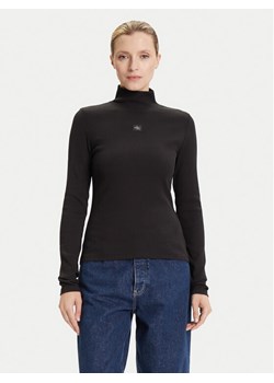 Calvin Klein Jeans Golf LV047D203G Czarny Slim Fit ze sklepu MODIVO w kategorii Swetry damskie - zdjęcie 185371717