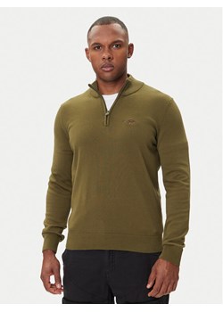 Aeronautica Militare Sweter 252MA1578UL00506 Zielony Regular Fit ze sklepu MODIVO w kategorii Swetry męskie - zdjęcie 185371728