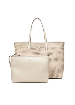 Guess Torebka Brigitta HWWZ72 06240 Écru ze sklepu MODIVO w kategorii Torby Shopper bag - zdjęcie 185371729