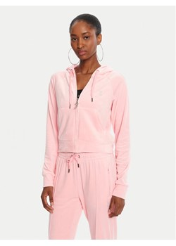 Juicy Couture Bluza Madison JCWA122001 Różowy Slim Fit ze sklepu MODIVO w kategorii Bluzy damskie - zdjęcie 185371767