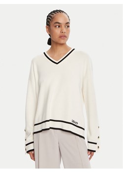 Liu Jo Sport Sweter TF5229 MS59L Écru Regular Fit ze sklepu MODIVO w kategorii Swetry damskie - zdjęcie 185371785