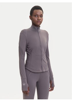 adidas by Stella McCartney Koszulka techniczna Training Midlayer JW4553 Szary Slim Fit ze sklepu MODIVO w kategorii Bluzki damskie - zdjęcie 185371976