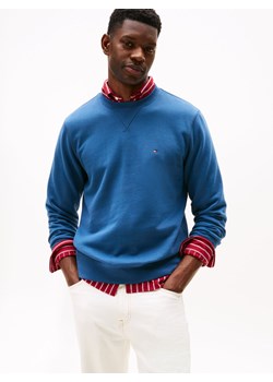 Tommy Hilfiger Bluza męska Mężczyźni Materiał dresowy indygo jednolity ze sklepu vangraaf w kategorii Bluzy męskie - zdjęcie 185373625