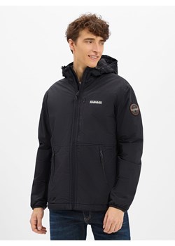 Napapijri Męska kurtka funkcjonalna - Tundra Mężczyźni Sztuczne włókno czarny jednolity ze sklepu vangraaf w kategorii Kurtki męskie - zdjęcie 185373648