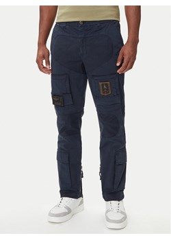 Aeronautica Militare Spodnie materiałowe 252PA1387UCT0149 Granatowy Regular Fit ze sklepu MODIVO w kategorii Spodnie męskie - zdjęcie 185373686