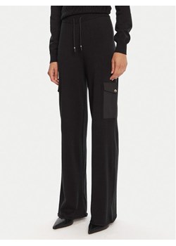 Liu Jo Sport Spodnie dzianinowe TF5041 MS75L Czarny Regular Fit ze sklepu MODIVO w kategorii Spodnie damskie - zdjęcie 185373739