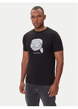 KARL LAGERFELD T-Shirt 755066 554242 Czarny Regular Fit ze sklepu MODIVO w kategorii T-shirty męskie - zdjęcie 185373766