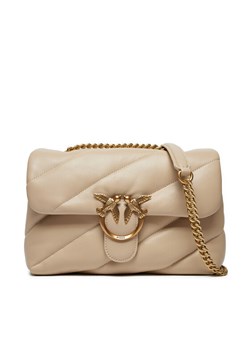 Torebka Pinko Love Puff Classic Cl . AI 24-25 PLTT 100038 A0F2 Beżowy ze sklepu eobuwie.pl w kategorii Kopertówki - zdjęcie 185376769