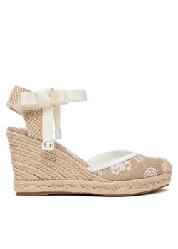 Espadryle Guess FLJCYR FAB04 Beżowy ze sklepu eobuwie.pl w kategorii Espadryle damskie - zdjęcie 185376808