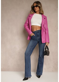 Niebieskie Jeansy High Waist o Kroju Dzwonów Finvenne ze sklepu renee.pl w kategorii Jeansy damskie - zdjęcie 185377915