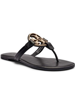 TORY BURCH Skórzane japonki METAL MILLER ze sklepu Gomez Fashion Store w kategorii Klapki damskie - zdjęcie 185378315
