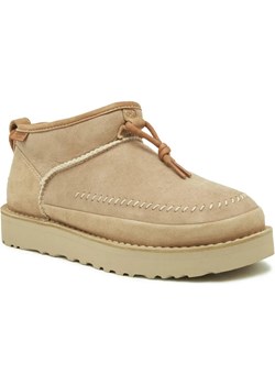 UGG Skórzane śniegowce W ULTRA MINI CRAFTED REGENERATE | z dodatkiem wełny ze sklepu Gomez Fashion Store w kategorii Śniegowce damskie - zdjęcie 185378399